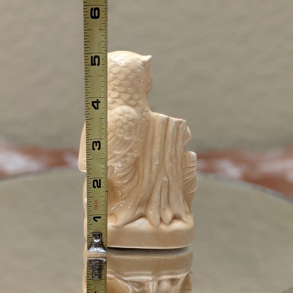 Vtg Ceramic Montana Owl Indoor Thermometer - Picture 2 of 7